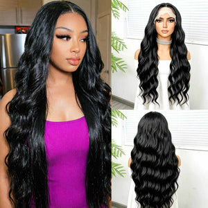 Natural Glueless Body Wave Wig Front View | Oglowa Wigs