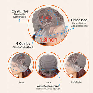 Natural Glueless Body Wave Wig Lace Detail | Oglowa Wigs