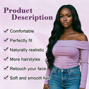Natural Glueless Body Wave Wig Texture Close-Up | Oglowa Wigs