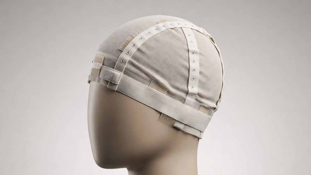 Glueless wig cap straps adjustment installation
