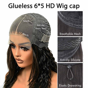 Glueless Kinky Curly Wig kinky curl texture detail close up | Oglowa