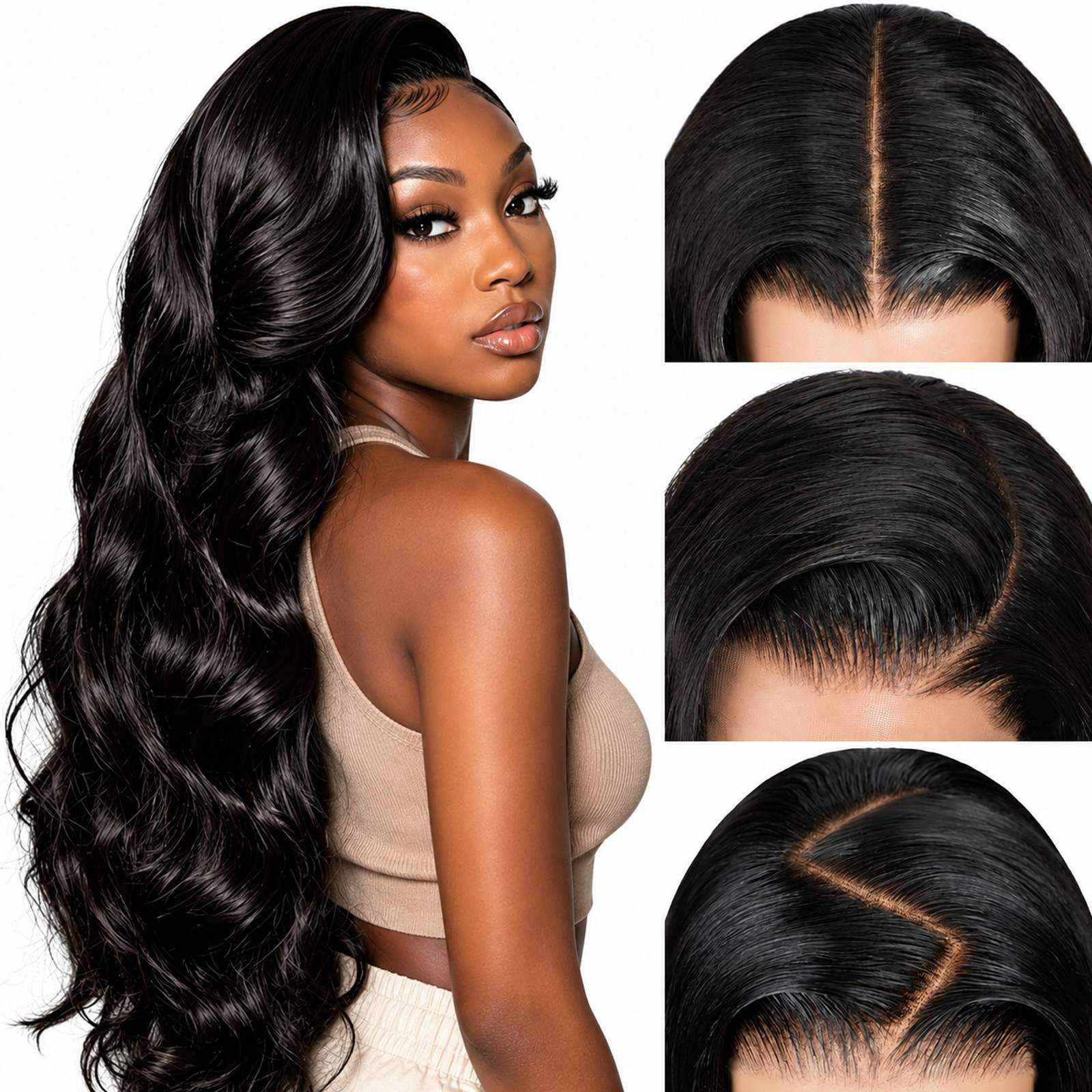 Natural Glueless Body Wave Wig 360 View | Oglowa Wigs